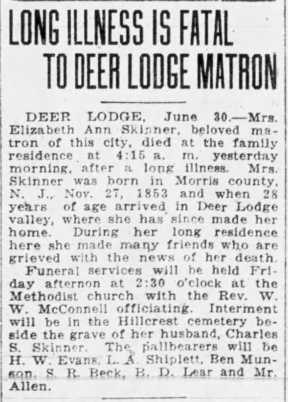 Clipping from The Anaconda Standard